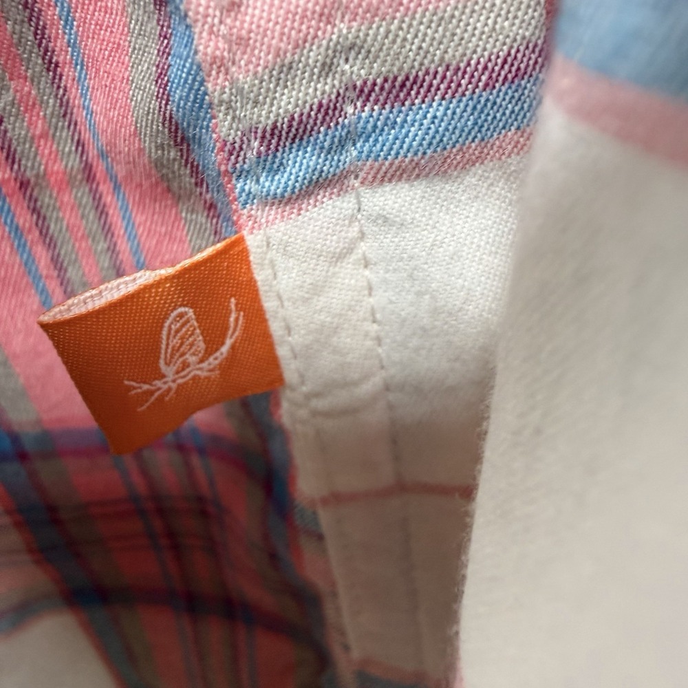 Orvis Pink Plaid Flannel Women's XS Western Button Up Shirt - Picture 4 of 14